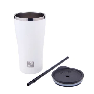 Copo De Café Branco Com Palha