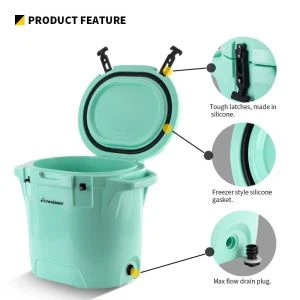 Balde refrigerador de gelo para vinho rotomoldado para peixes ao ar livre