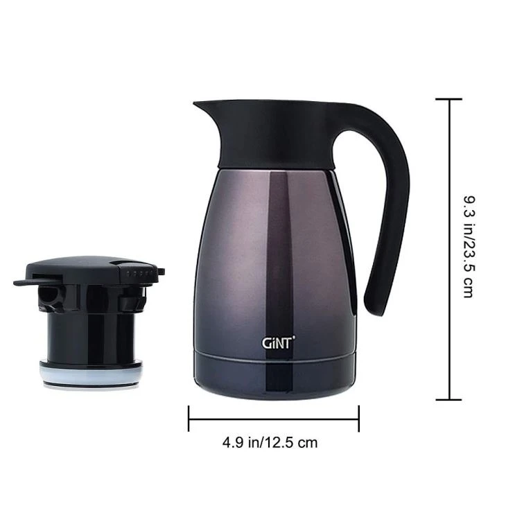 Thermal Coffee Pot Hot & Cold Retention Non-Slip Silicone Base