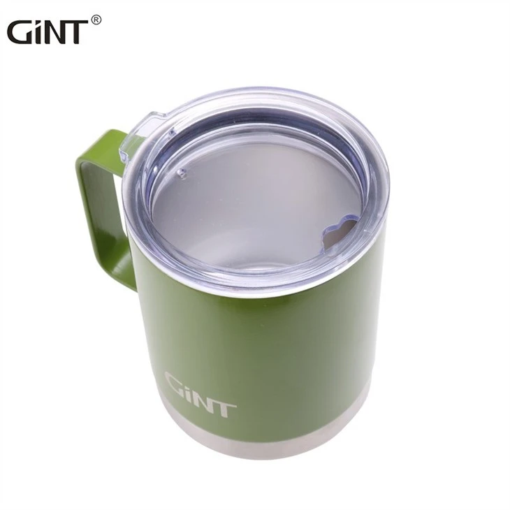 Eco-Friendly Custom Color Metal Handle Coffee Cup Printed Insulated Stainless Steel Mugs