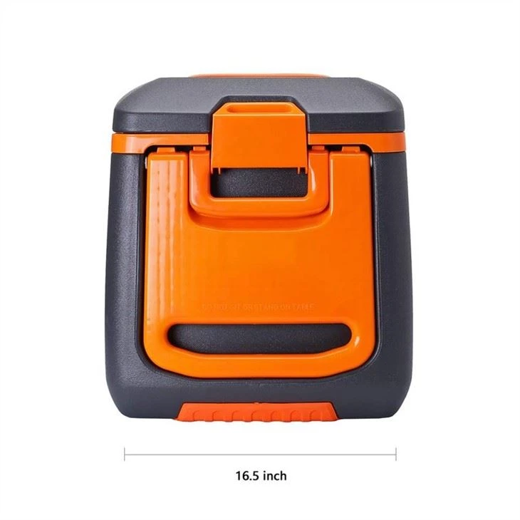 Eco Friendly Large Portable Hard Plastic Wheeled Grey Ice Cooler Box