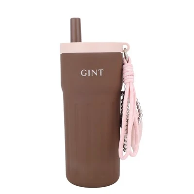 Copo de palha de aço inoxidável 316L para menina
